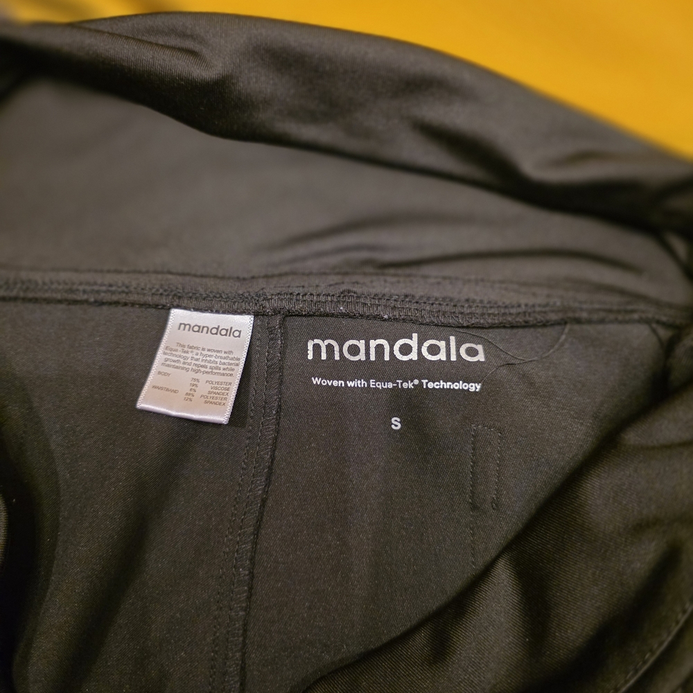 Mandala Maternity Scrubs. Sz. S. TWO pairs. 1 - gold. 1 - black. - Picture 4 of 7